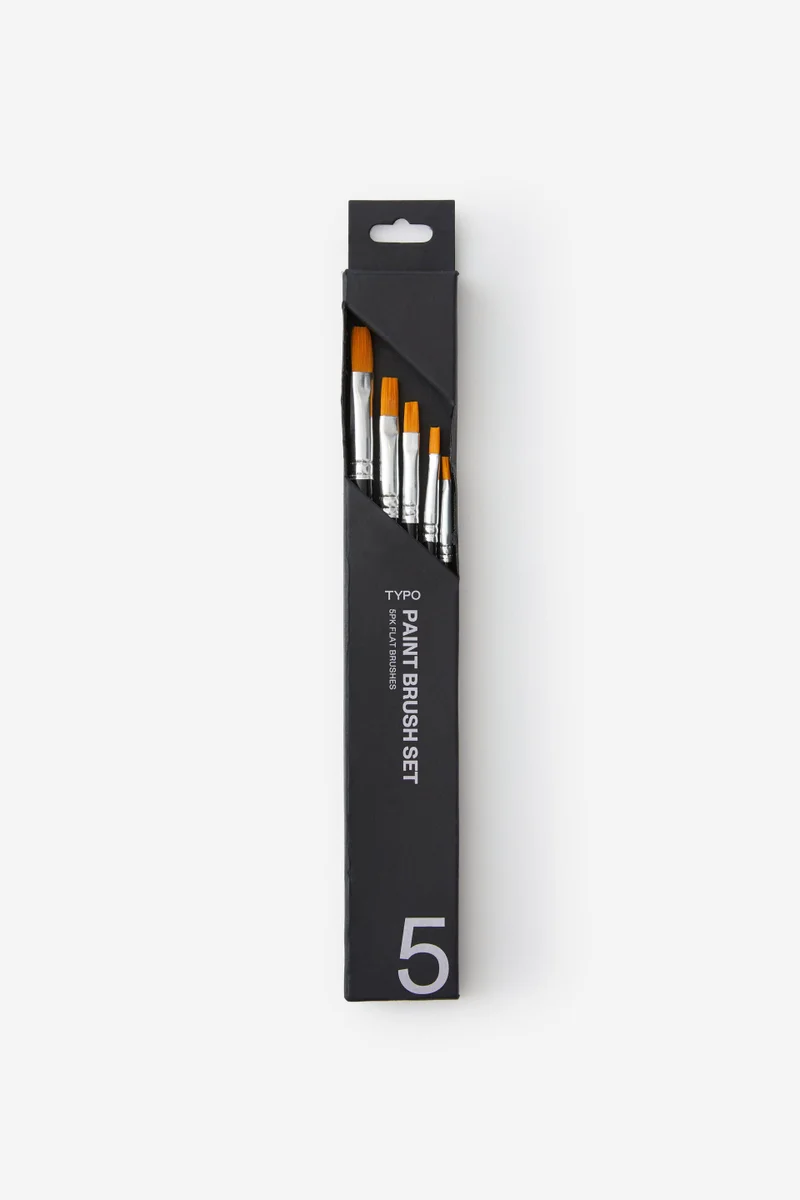 Typo Paint Brush 5 Set