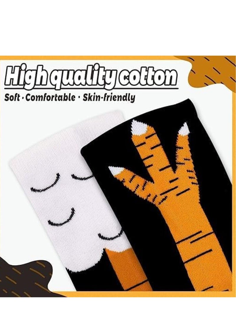DIOTTI 2 PCS Chicken Leg Socks, Chicken Feet Stockings, Funny Chicken Socks Women  - Image 5