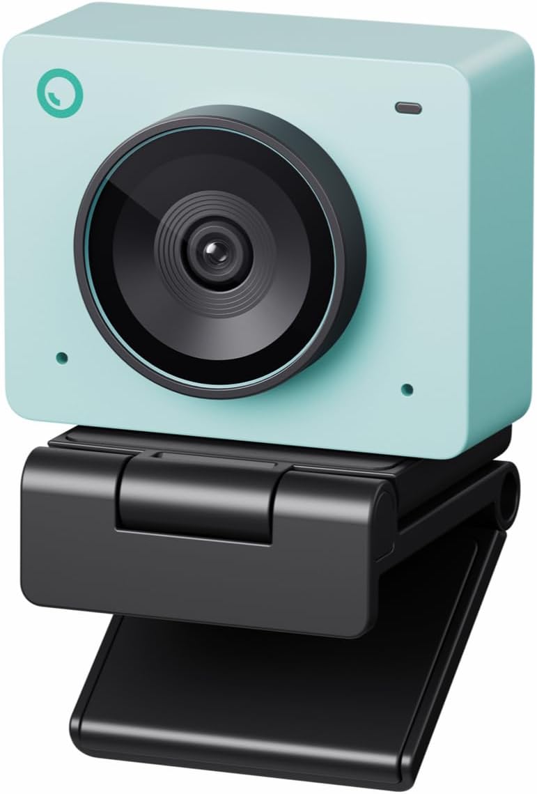 أوبسبوت كاميرا ويب Meet 2 بدقة 4K مدعومة بالذكاء الاصطناعي، تأطير ذكي وتركيز تلقائي، كاميرا ويب مع ميكروفون، 60 إطارًا في الثانية، تصحيح الإضاءة المنخفضة HDR، وضع الجمال، كاميرا ويب للكمبيوتر الشخصي والبث المباشر والمؤتمرات والألعاب وغيرها (أخضر أورورا) - Image 1