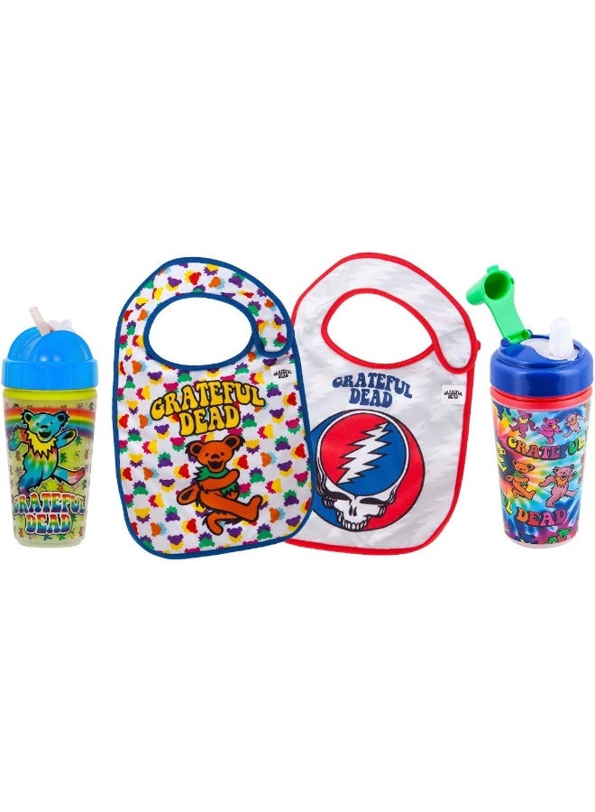daphyls Grateful Dead Starter Cups & Bibs Feeding Pack - Image 1