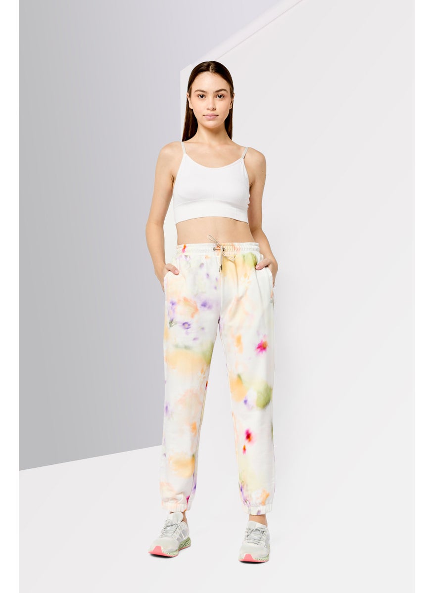 Scotch & Soda Women Regular Fit Tie Dye Jogger Pants, Multicolor  - Image 2