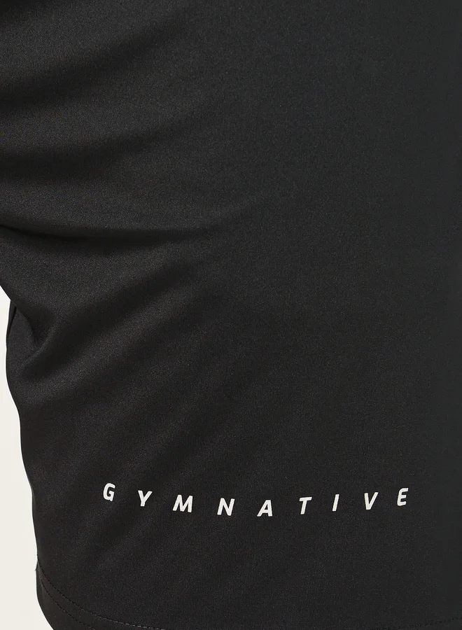 Styli Styli Printed Regular Fit Training T-Shirt and Shorts Set