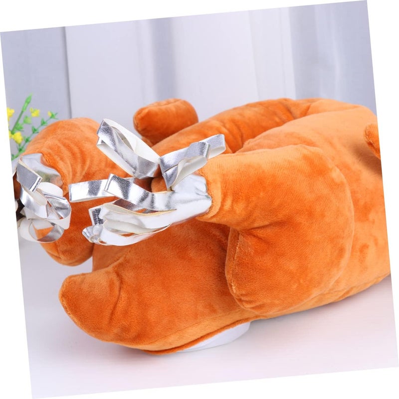 klarako 1pc box Cover Towel Case Turkey Shop for Holder Decorative Plush Container Home Bag Car Tissue Dispenser Soft Shaped Storage Decorations Simulation Thanksgiving Napkin Paper Table - Image 2