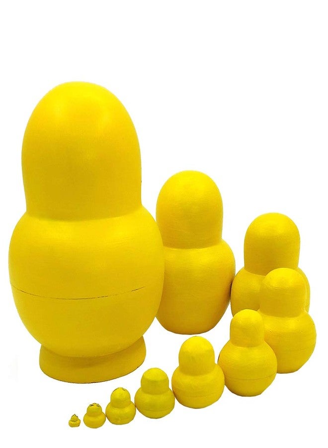 Moonmo 10pcs Animal Pattern Wooden Nesting Toys Russian Nesting Dolls Matryoshka Stacking Dolls (Duck) - Image 3