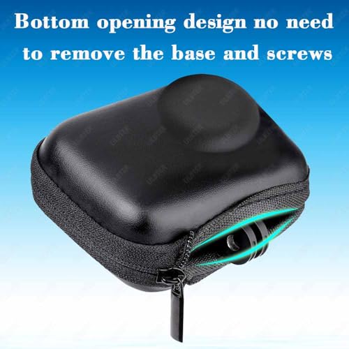 ULBTER Mini Bag Case for DJI OSMO Action 5 Pro/Action 4 / Action 3 Camera + Rubber Lens cap Cover [1+2 Pack], Carrying Portable Storage boxes Accessory - Image 4