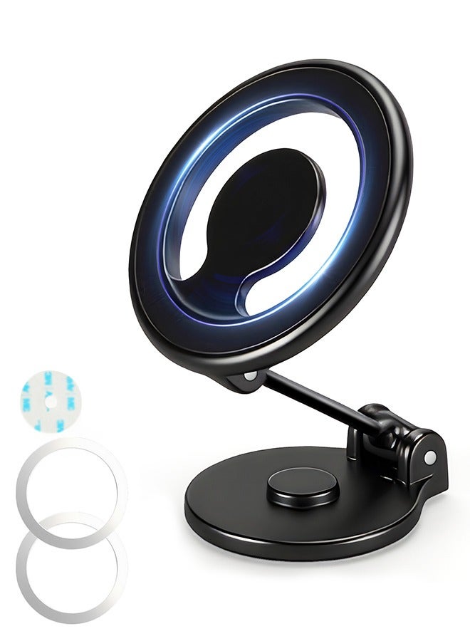 لاكي كيدز حامل هاتف سيارة MagSafe العالمي للأطفال المحظوظين - قابل للتعديل 360 درجة ، جميع المعدن القابل للطي المغناطيسي مع مغناطيسات قوية لسلسلة آيفون 16/15/14/13/12 وحالات MagSafe - Image 1