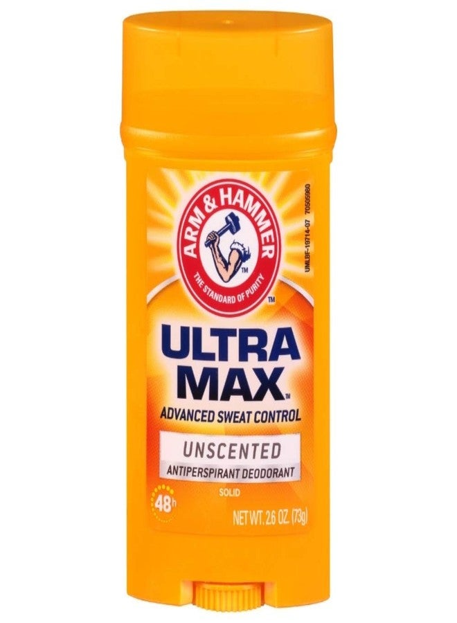ARM & HAMMER ULTRAMAX Anti-Perspirant Deodorant Invisible Solid Unscented 2.60 oz (Pack of 10)