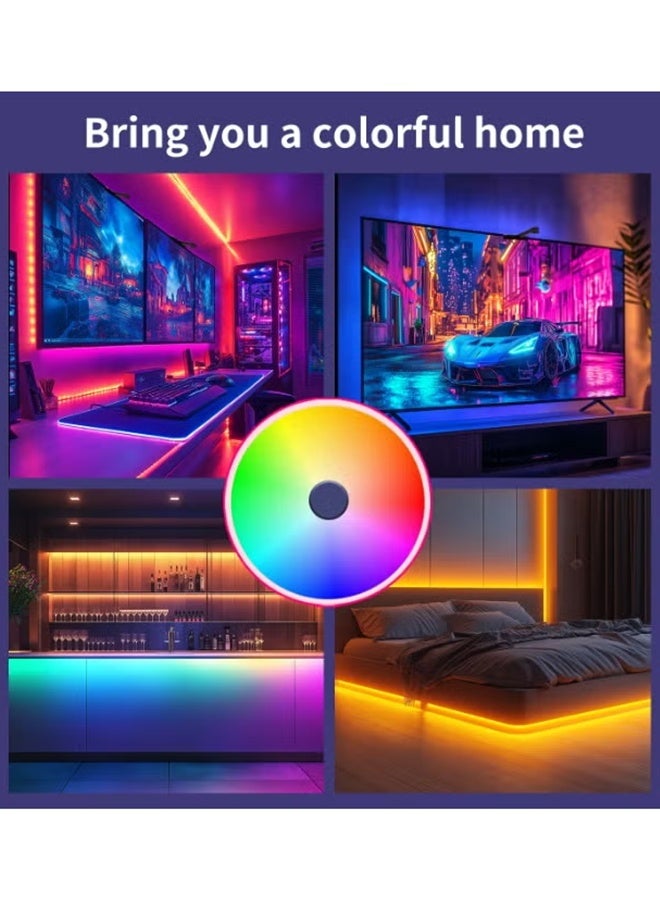 Alruht TV Backlight LED Strip, Smart RGB Backlight with App, RGB LED Strip, Voice and Remote Control, TV Background Light, IP67 Waterproof USB Light for 55-65 Inch TV, Music Sync with Dynamic Effects for Gaming and Home Theater(3.8M) - Image 5