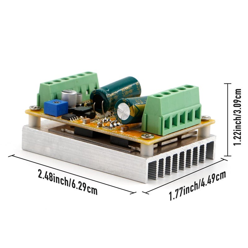 RioRand 300W 5-50V PWM DC Brushless Electric Motor Speed Controller with Hall-Less - Image 2