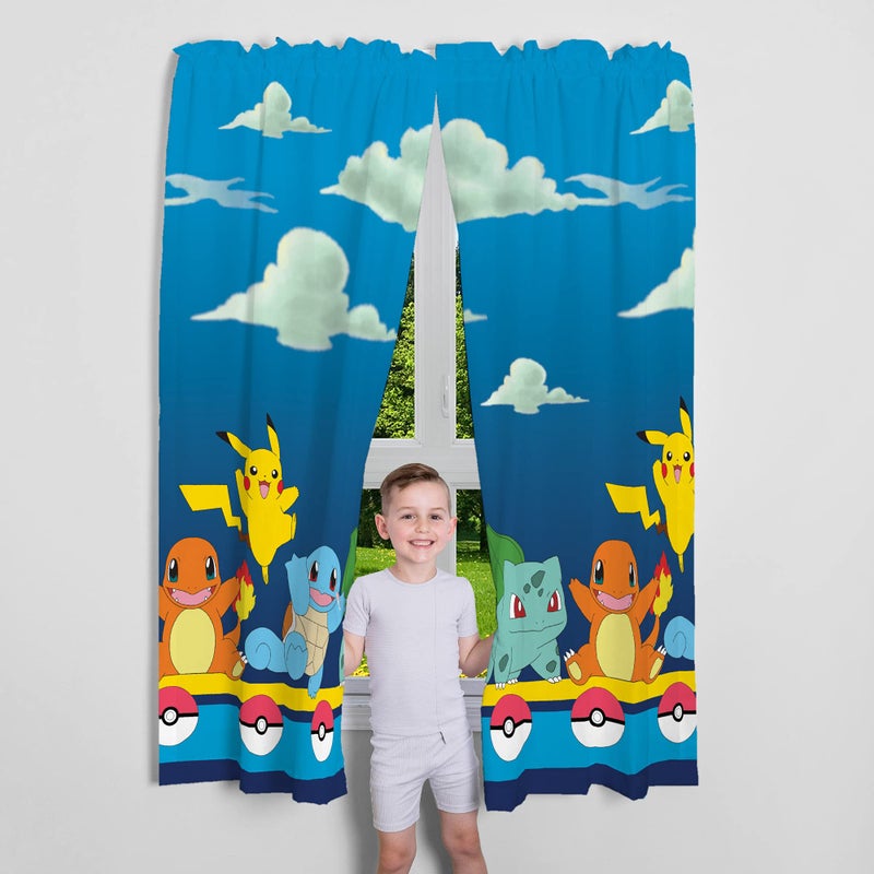 Franco PokÃ©mon Gamer Kids Room Window Curtain Panels Drapes Set, 82 in x 63 in, (Officially Licensed Product) by Franco - Image 5