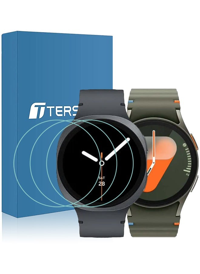 بشكل مختصر [3 قطع] حامي شاشة لساعات سامسونج جالاكسي ووتش 8/7/6/5/4/FE (40 ملم)، فيلم زجاج مقوى عالي الصلابة 9H لساعة سامسونج جالاكسي ووتش - Image 1