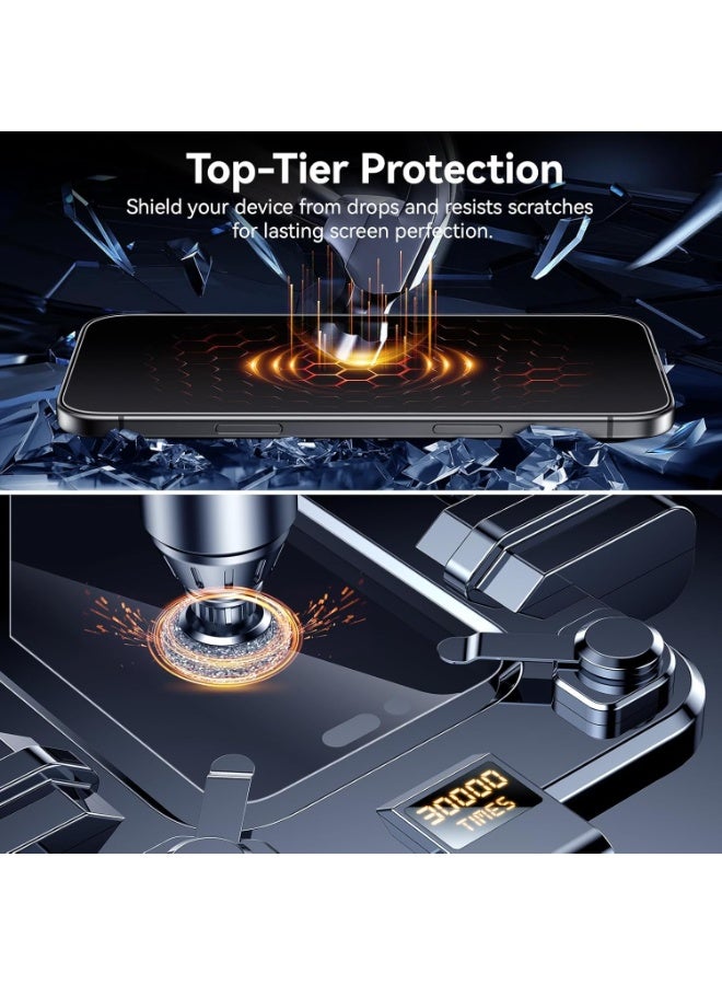 Privacy Screen Protector for iPhone 17 Pro Max 6.9-Inch, 9H Hardness Tempered Glass Film [Anti-Scratch] [No Bubbles] Anti-Spy Full Coverage Screen Protector for iPhone 17 Pro Max - Image 5