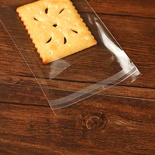 Morepack Self Sealing Cellophane Bags,3x5 Inches 200 Pcs Clear Cookie Bags Resealable Cellophane Bag for Packaging Cookies,Favors, Products,Candy (Mini Size) - Image 4