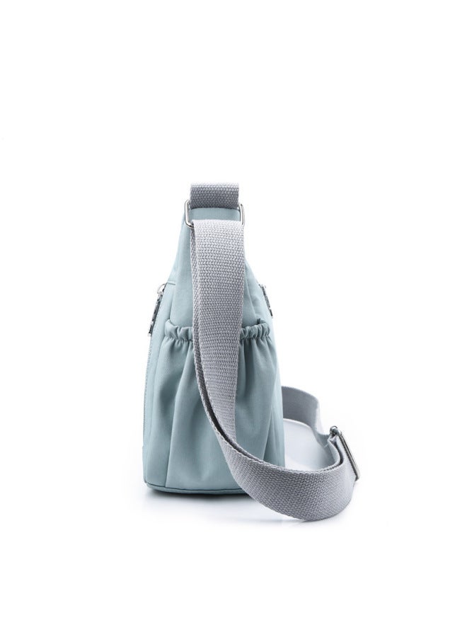 Oxford Cloth Small Bag 2021 Casual Women's Bag Multi-zipper Messenger Bag Large Capacity Waterproof Shoulder Bag-Color:Purple - Image 4