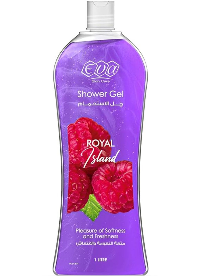 Eva Eva Skin Care Royal Island Shower Gel 1 L + Lofa Multi Color  - Image 2