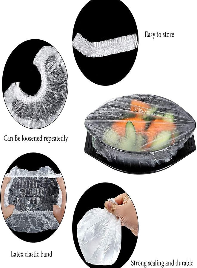 Oprtuisi Fresh Keeping Bags - Reusable Elastic Food Storage Covers with Elastic Edging - Stretch Plastic Wrap Bowl Covers (100Pcs) - Image 3