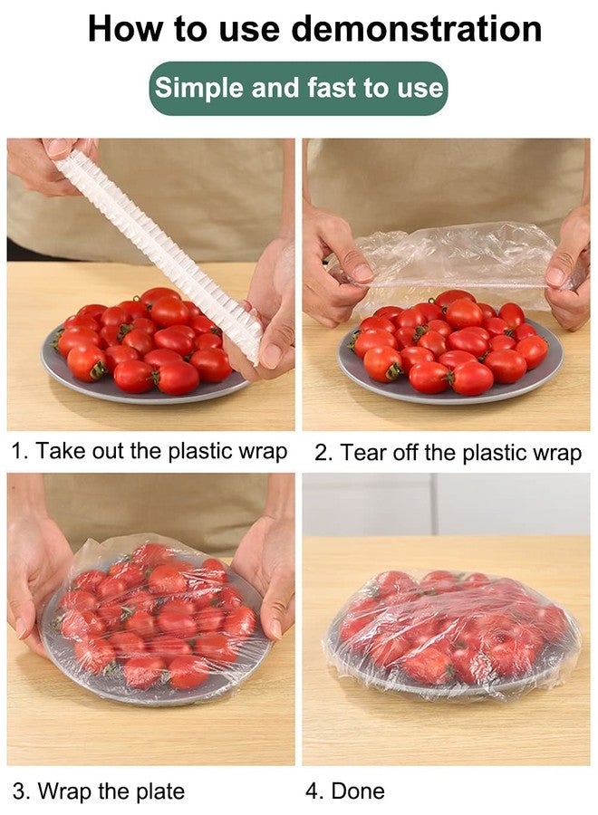 Oprtuisi Fresh Keeping Bags - Reusable Elastic Food Storage Covers with Elastic Edging - Stretch Plastic Wrap Bowl Covers (100Pcs) - Image 5