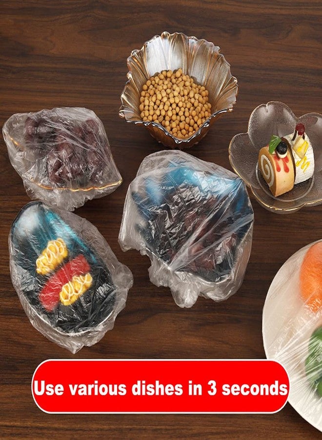 Oprtuisi Fresh Keeping Bags - Reusable Elastic Food Storage Covers with Elastic Edging - Stretch Plastic Wrap Bowl Covers (100Pcs) - Image 2