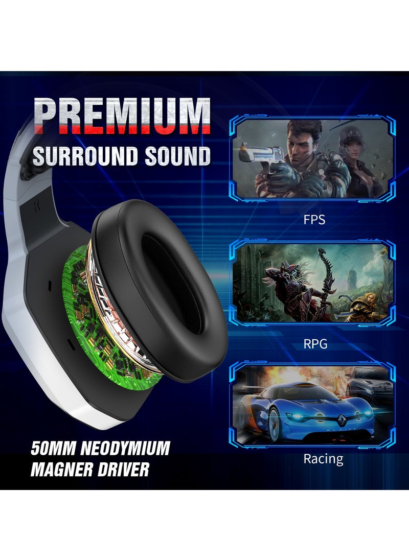 onikuma K10 Professional Gaming Headset Surround Sound Music Earphone With Microphone RGB 3.5MM Wired Headphones for PC XBOX PS4  - Image 2