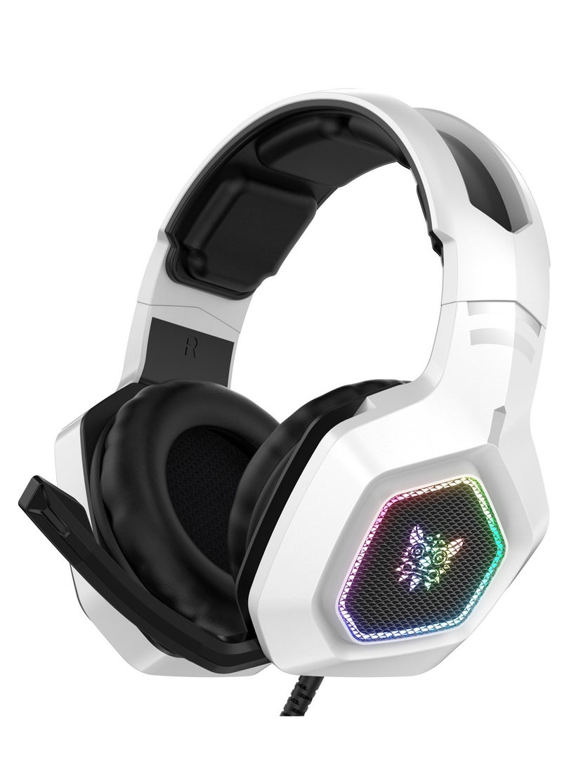 onikuma K10 Professional Gaming Headset Surround Sound Music Earphone With Microphone RGB 3.5MM Wired Headphones for PC XBOX PS4 - Image 1