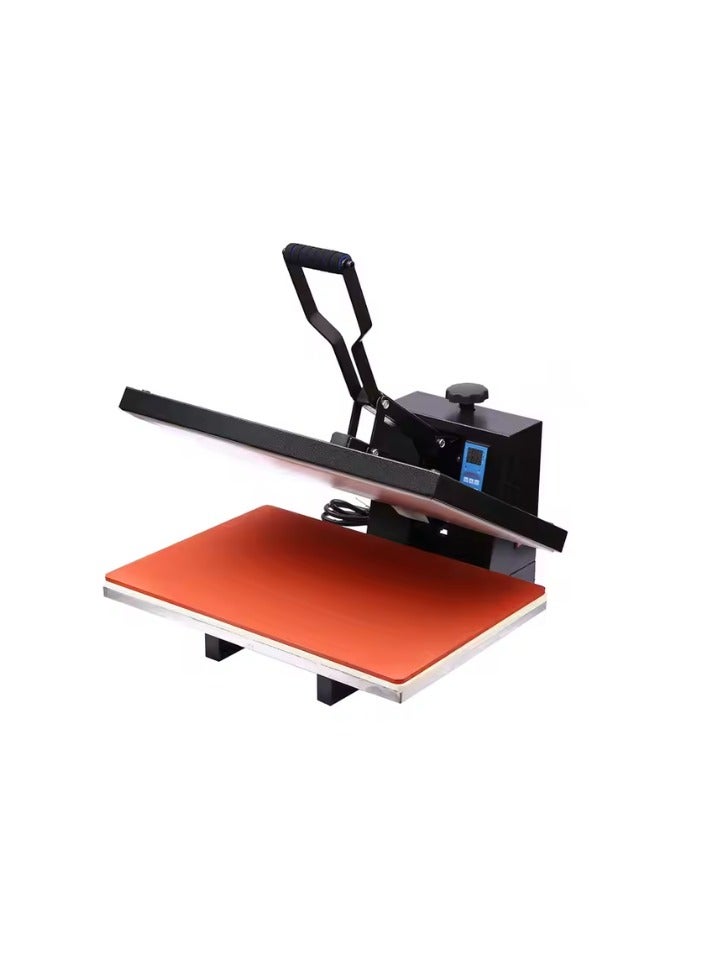 Kalon 60x40 Heat Press Machine Black for clothes, cotton polyester t-shirt press for fabric, Heavy-duty Manual heat transfer  Ironing Machin - Image 1