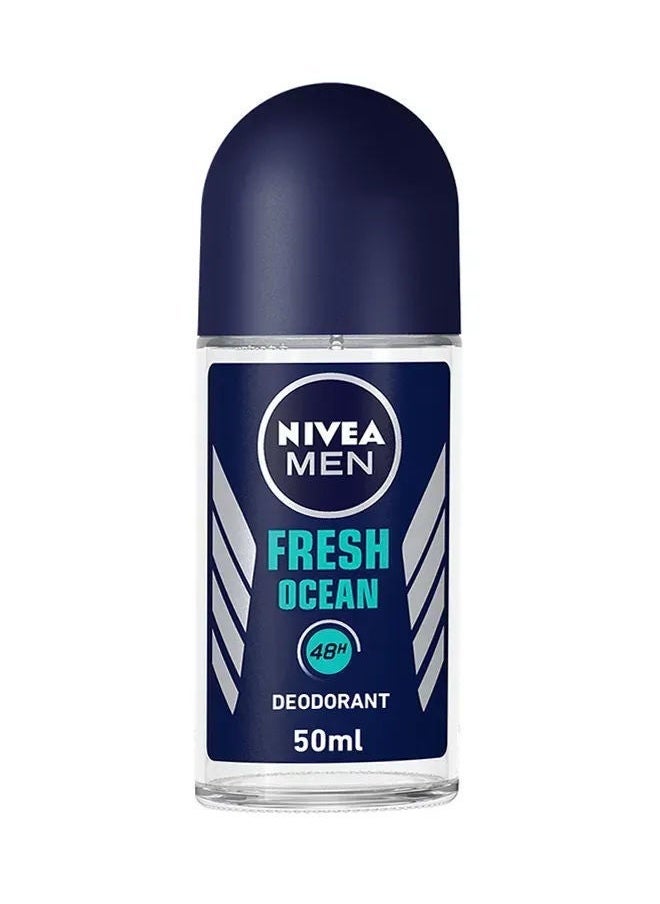 Nivea Fresh Ocean Roll-On For Men, Aqua, 50ml 