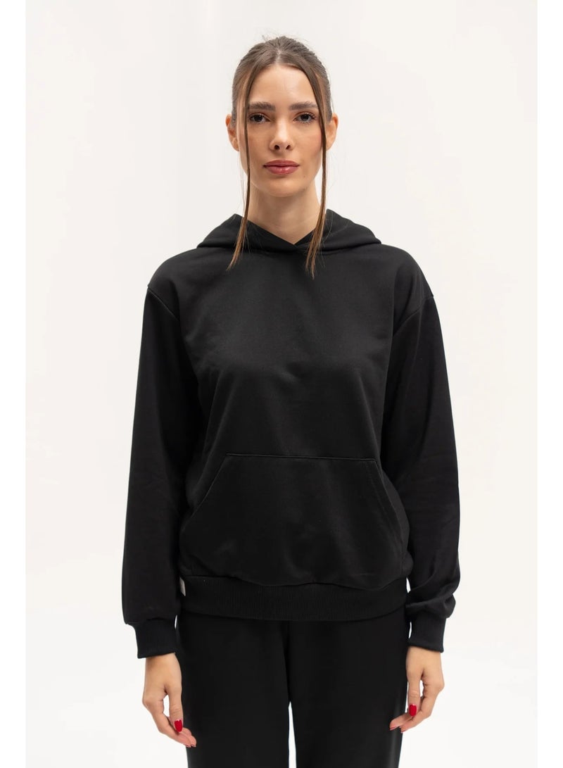 NALA Women’s Black Training Sweatshirt - Image 2