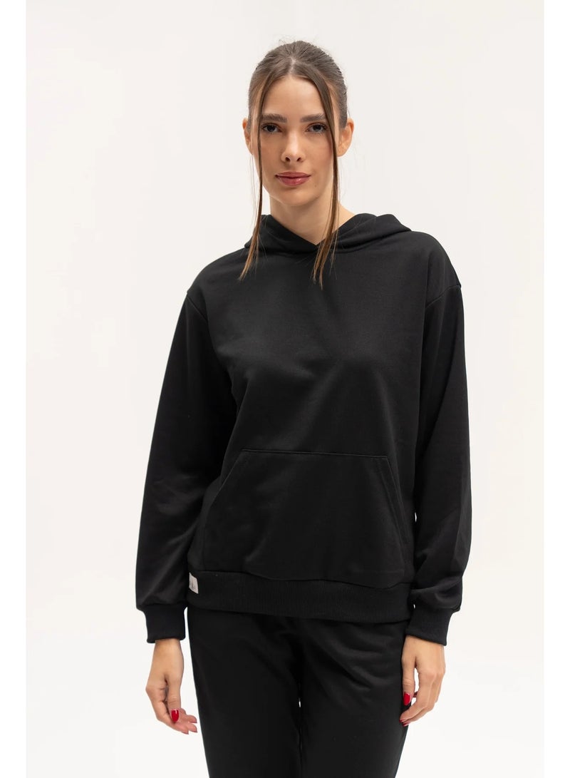 NALA Women’s Black Training Sweatshirt - Image 1