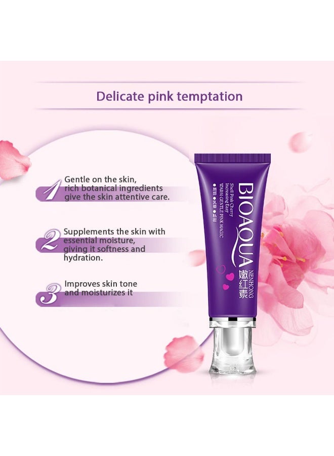 BIOAQUA Bioaqua Pink Nipple & Private Area Whitening Cream – Cherry Blossom Glow | 30ml | Fast Brightening - Image 5