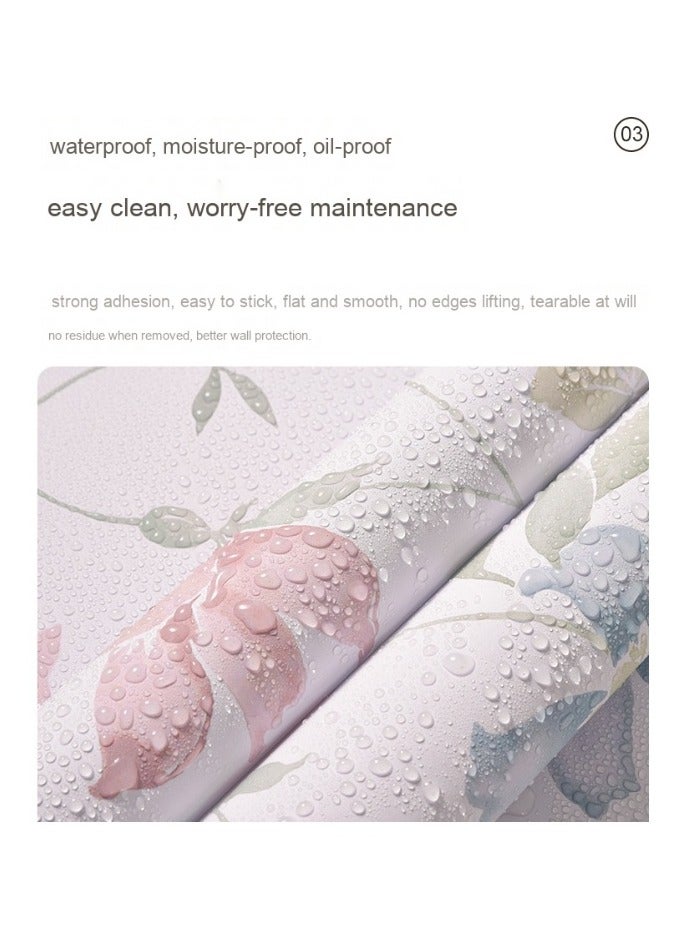 Anna Eco-Friendly Moisture-Proof Oil-Proof Decorative Self-Adhesive Wallpaper with Colorful Patterns - Image 5