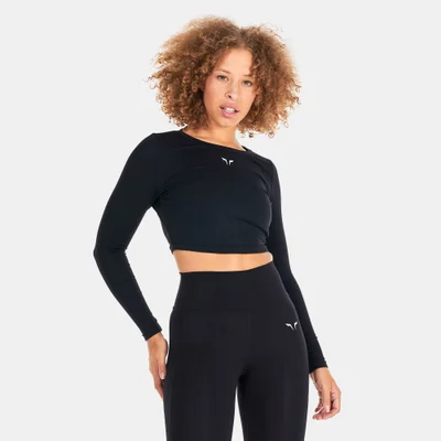 SQUATWOLF Women's Essential Full Sleeve Crop Top