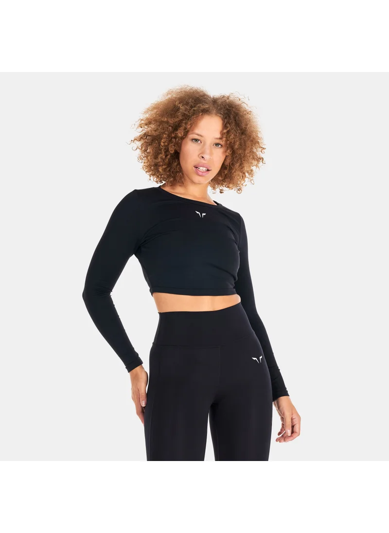 SQUATWOLF Women's Essential Full Sleeve Crop Top