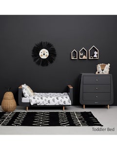 Snuz Kot Skandi Cot Bed For Infant And Baby Bedding/Sleeping, Easly Convert To Toddler Bed, Made of Sustainably Sourced Wood , From 0 M To 10 Years , Dimensions W72 X L133Cm X H89Cm - Slate  - Image 5