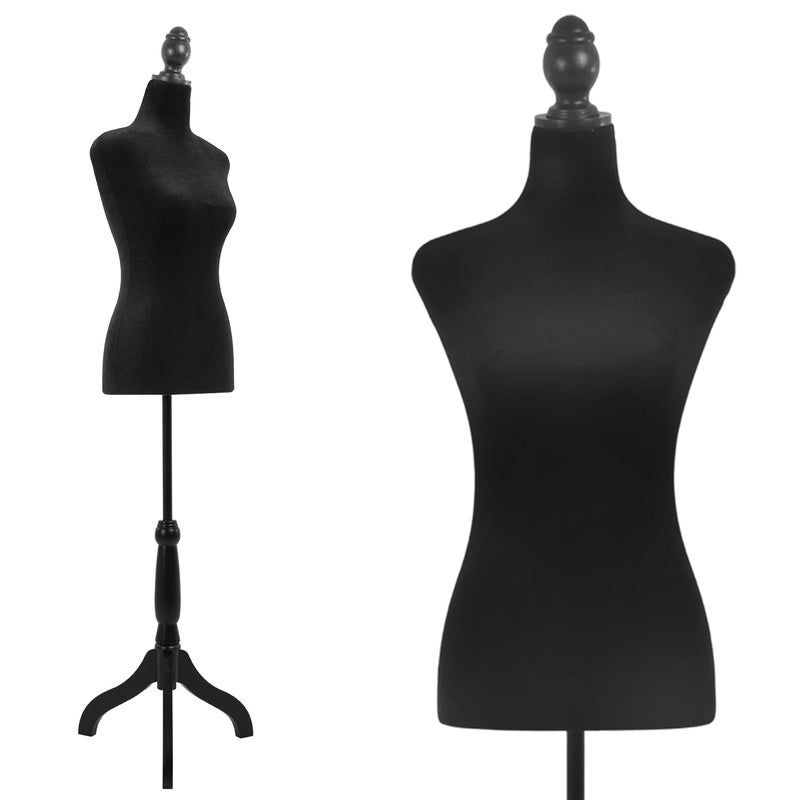 FDW Female Mannequin Body Dress Form Sewing Mannequin Torso Manikin with Tripod Base Stand Adjustable Mannequin for Sewing Clothes Display - Image 1