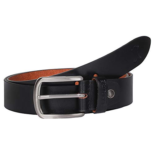 Creature Formal/Casual Black Color Leather Belts For Men (Length- 46 inches||BL-020) - Image 3