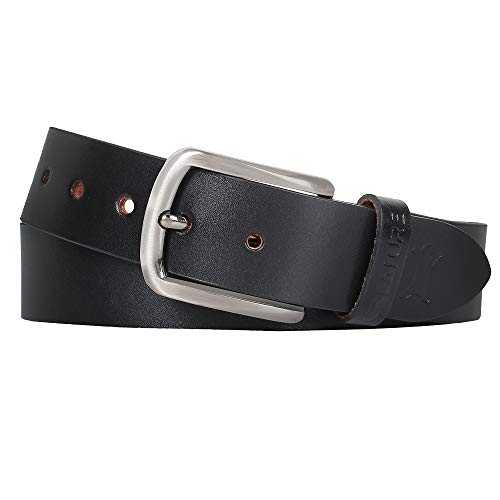 Creature Formal/Casual Black Color Leather Belts For Men (Length- 46 inches||BL-020) - Image 4