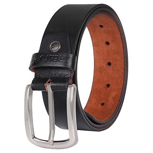 Creature Formal/Casual Black Color Leather Belts For Men (Length- 46 inches||BL-020) - Image 1