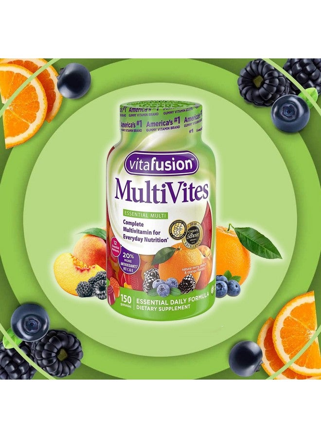 Vitafusion فيتافيوجن جوميز متعدد الفيتامينات للبالغين بنكهة التوت والخوخ والبرتقال - 150 حبة، عبوة من 2 - Image 3