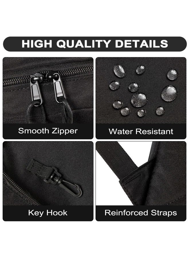 RAVUO School Backpack, Lightweight Classic Bookbag Casual Daypack for Men Women, Black, Daypack Backpacks - Image 3