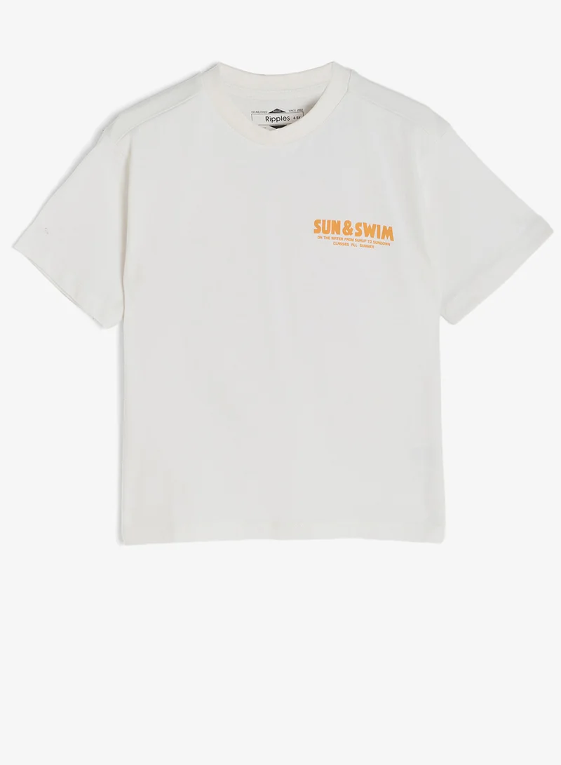 ريبلز مع نمشي Boys Drop Shoulder T-shirt