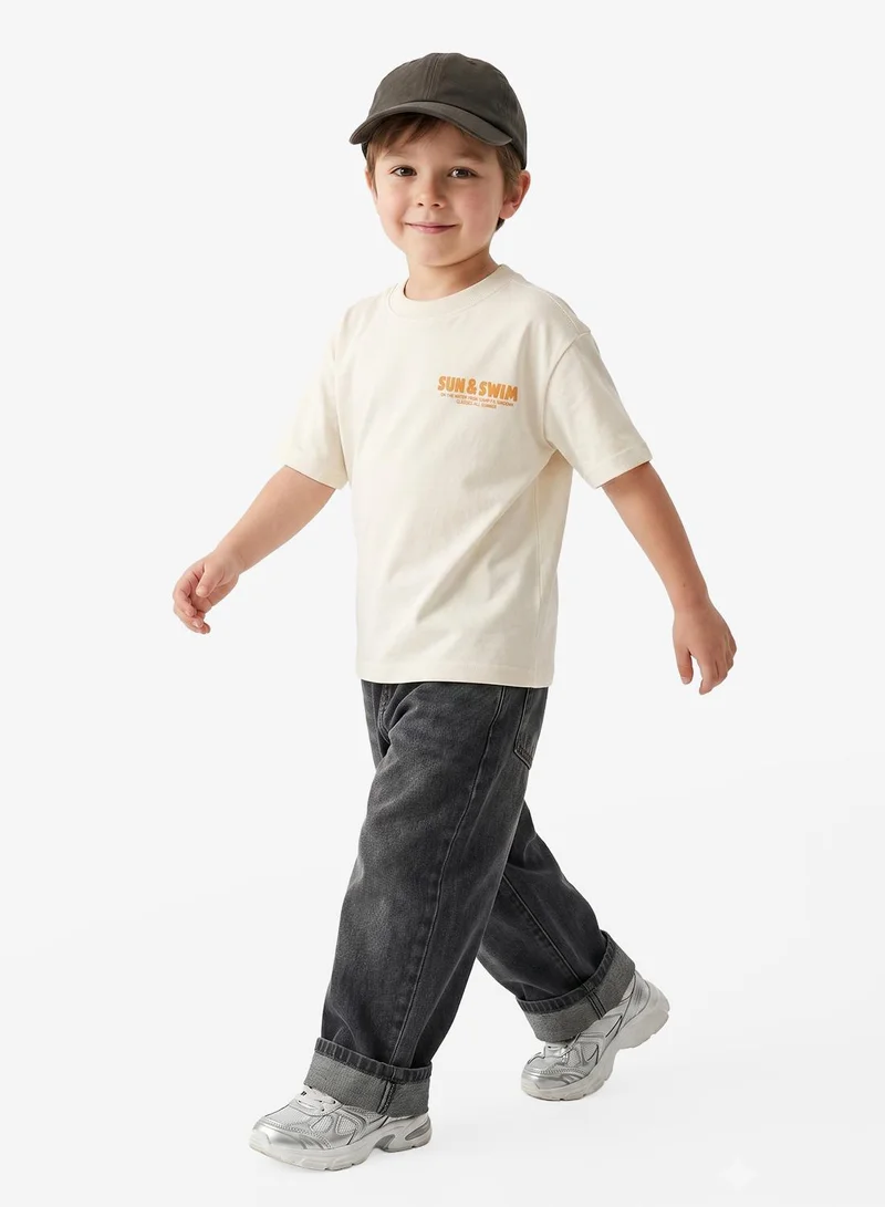 Ripples  Boys Drop Shoulder T-shirt for Men | Best Price UAE
