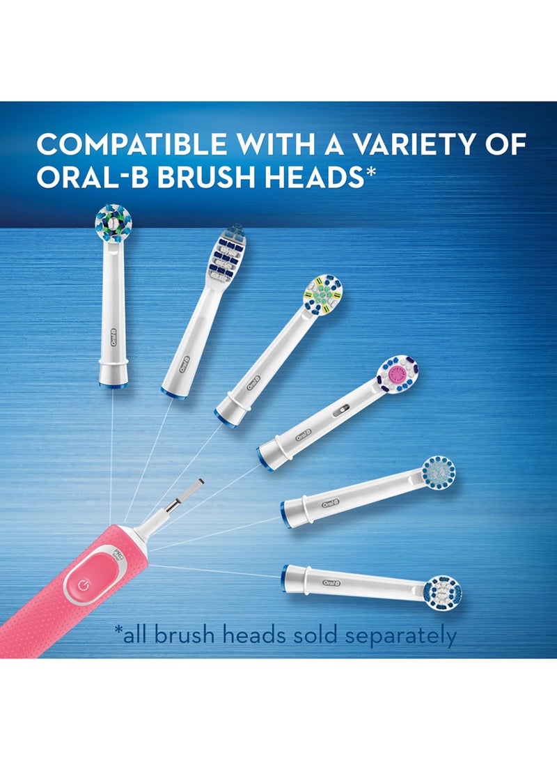 Oral-B فرشاة أسنان أورال-بي فيتالتي D300 - 3 أوضاع تنظيف، تنظيف لطيف ومؤقت مدمج لمدة 2 دقيقة، 2 رأس فرشاة إضافي - Image 4
