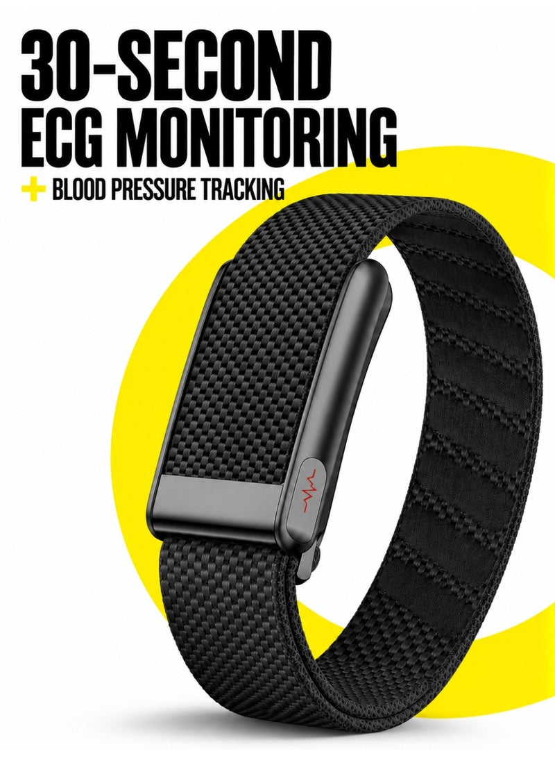 BASEMENT-1 Fitness Tracker with ECG, Non-Invasive Blood Glucose and Blood Pressure Trend Monitoring, HRV, Heart Rate, Blood Oxygen, Sleep and Body Temperature Tracking, Multiple Sports Modes, IP68/5ATM Waterproof Smart Bracelet - Image 1