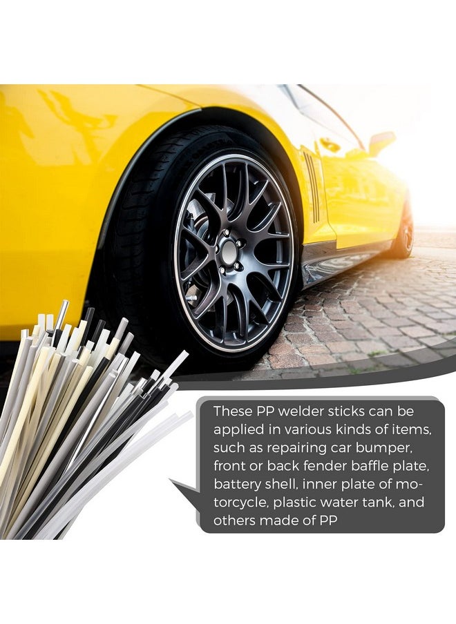 Saintrygo Saintrygo 78 Pieces Plastic Welding Rods, PU PP ABS PE TPO PA PC 7 Types of Plastic Welding Repair Rods Strips Common Plastic Welding Rods Kit for Car Bumpers Daily Plastic Repair, 7.9 Inch  - Image 5