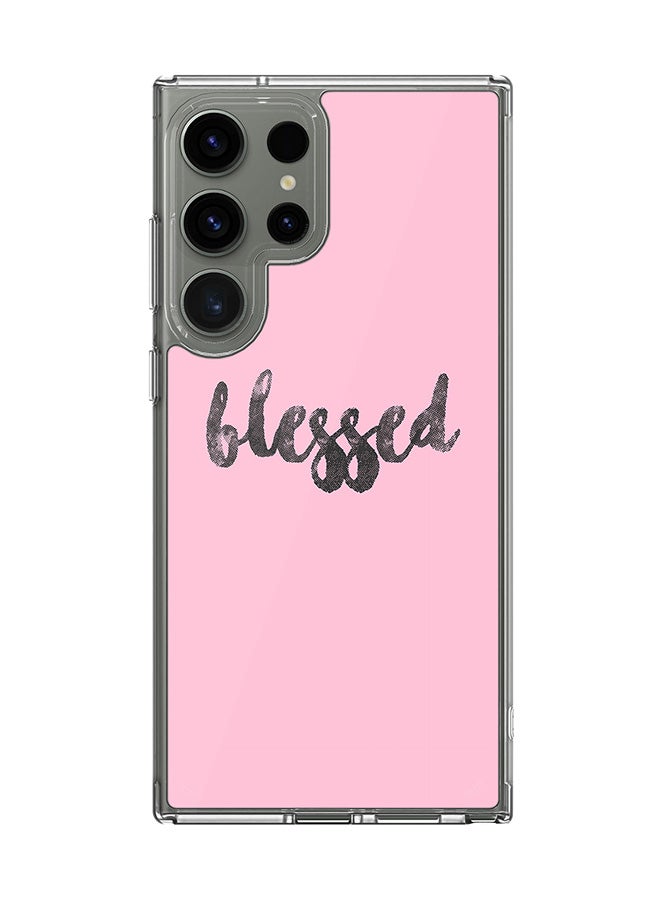 Stylizedd Classic Clear Case for Samsung Galaxy S25 Ultra , Hybrid Soft Case Flexible Edges Anti Drop TPU PC Gel Thin Transparent Cover - Blessed - Image 1