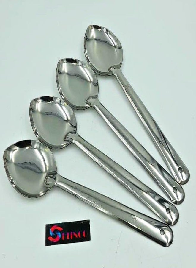 SHLINCO Stainless Steel Serving Spoon Set (Pack of 4)