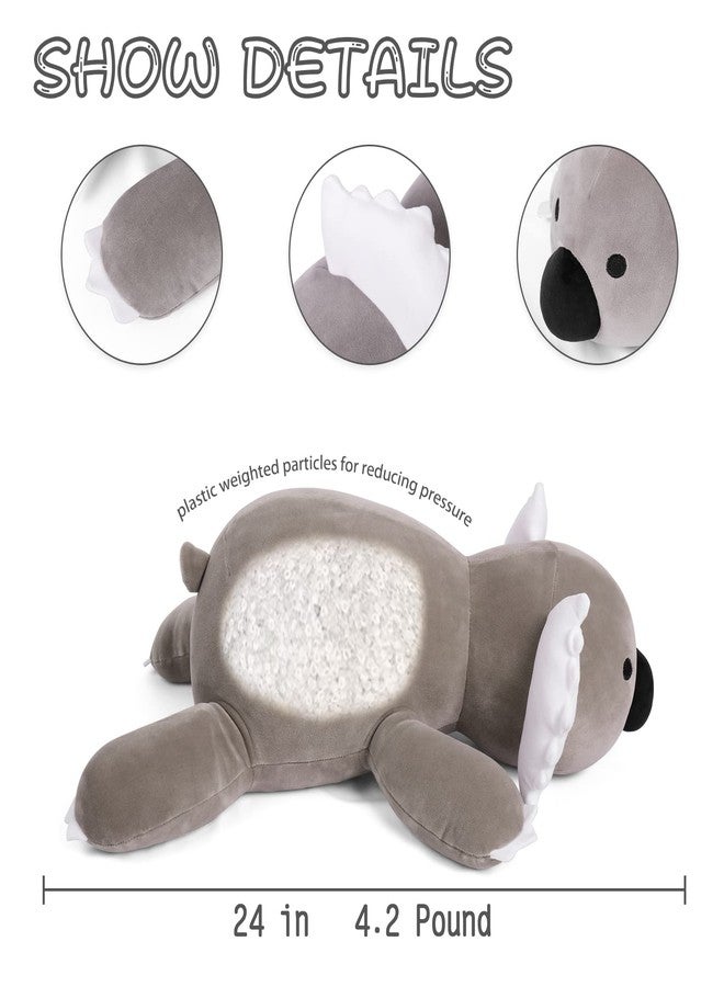 OurHonor 4.2lbs Koala Weighted Stuffed Animals, Weighted Stuffed Animal Plush 24", Giant Koala Stuffed Animal Pillow Soft Doll Toy Gifts for Kids Adults Women Men Girls Boy - Image 2