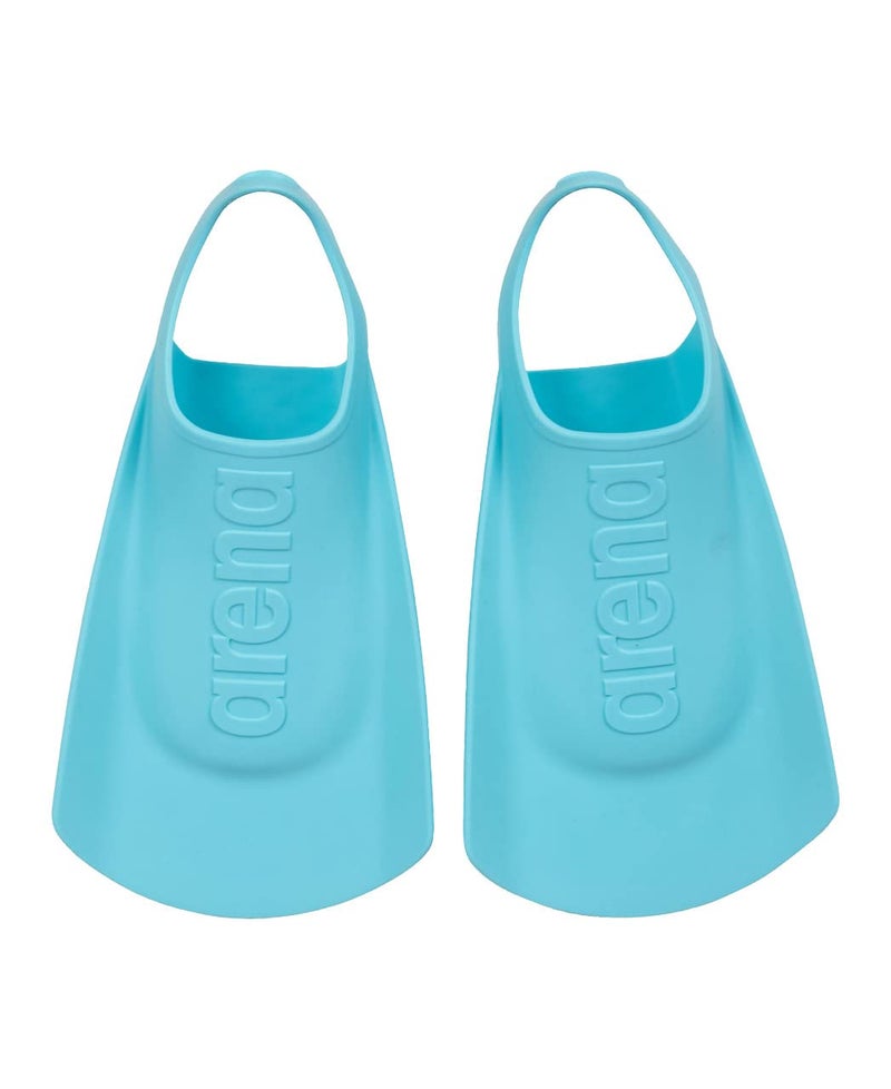 Arena Unisex Kids Junior Swim Fins Beginners Lap Swimming Training Open Heel Hydrodynamic Slits Youth Short Flippers for Children Sky Blue Size 125135 US - Image 2