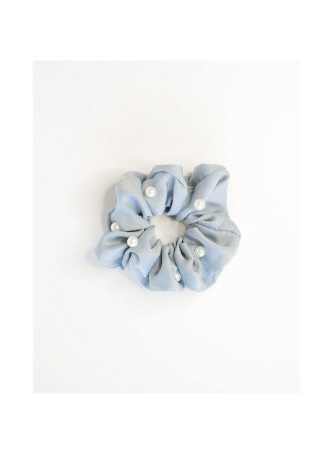 FAMEZA 3 Pearl Soft Satin Scrunchie Dark Set | Hair Accessories - Image 3