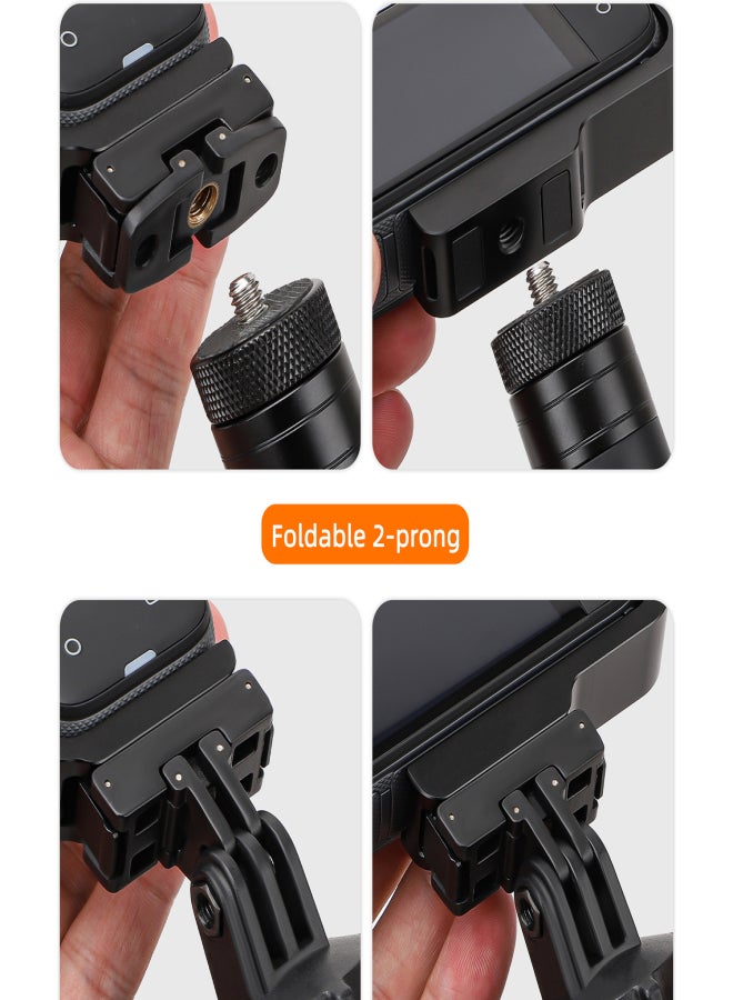 X4-ZJ826 Sunnylife for Insta360 X4 Horizontal and Vertical Shooting Bracket L-shape Conversion Bracket Magnetic Adaptor Expansion Accessory - Image 3